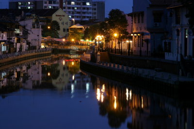 Malacca river at dawn