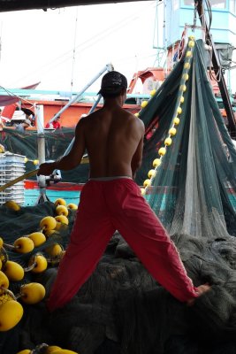 Fisherman at work