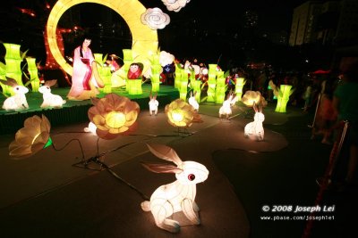 Moon festival light fixtures, 2008, Hong Kong