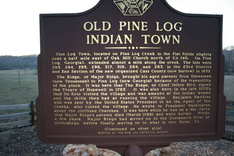 Pine Log Sign Front