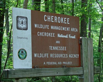 Cherokee WMA Sign