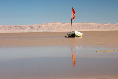 Chott El Jerid salt lake