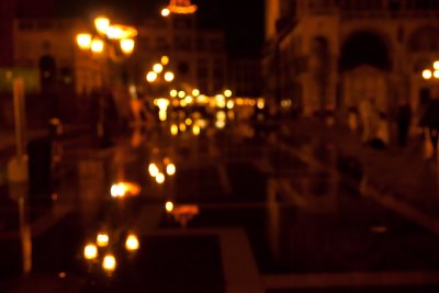 Light spots at piazzetta San Marco