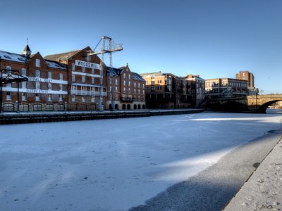 Woodsmill Quay And The Frozen Ouse