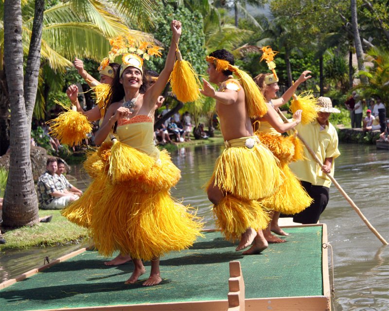 at the Polynesian Cultural center, Oahu