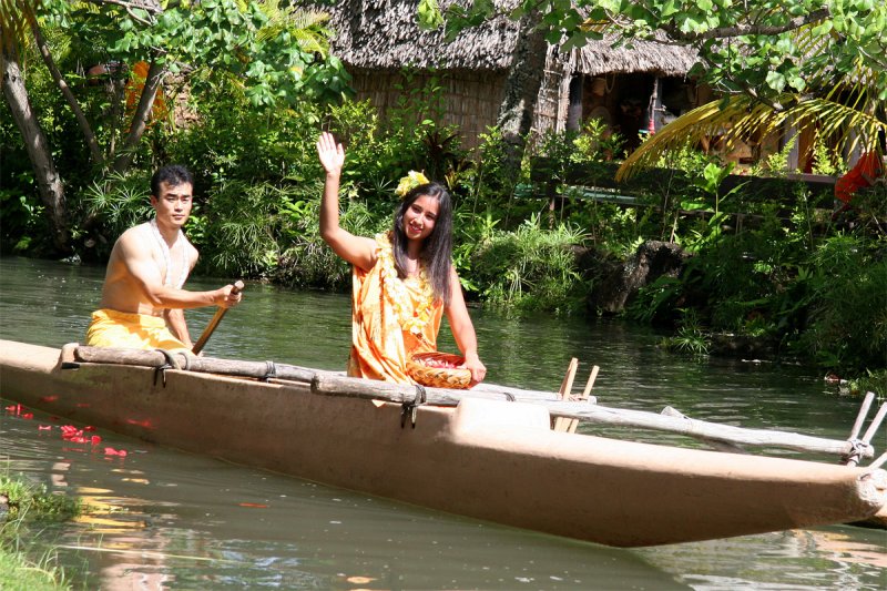 at the Polynesian Cultural center, Oahu