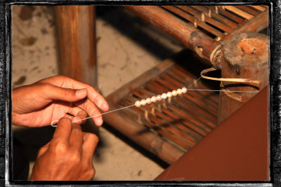 ...making a strand of pearls