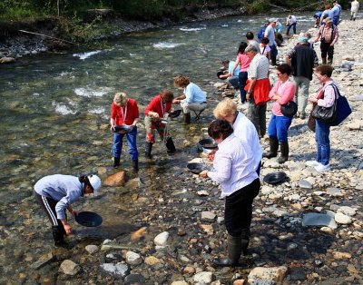 gold panning in Kantishna, AK