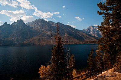 Grand Teton Range, autumn view at Jenny Lake