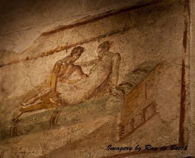 Sex menu on the wall of a brothel