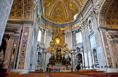 The Main Altar,  St. Peter's Basilica (click to enlarge)