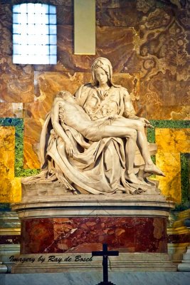 Michaelangelo's La Pieta at the Basilica