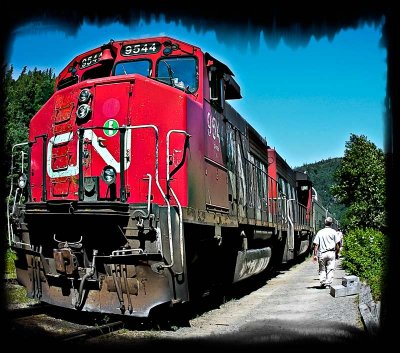 Agawa Canyon Train, Ontario, CA  all aboard