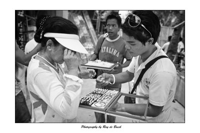  a street seller of south sea pearls