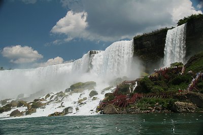Thundering Niagara, American side, from Maid of the Mist