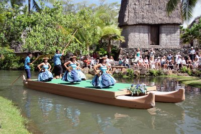 at the Polynesian Cultural center, Oahu
