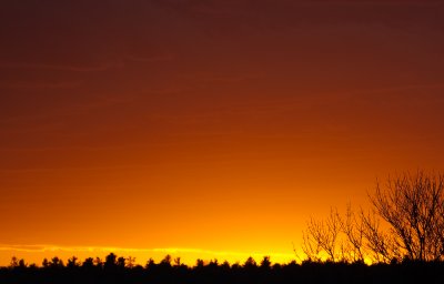 setting sun