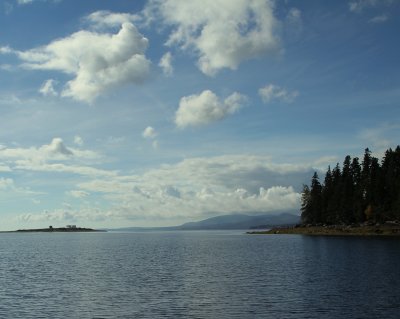 View down the bay