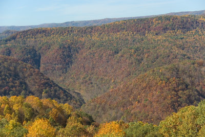 Looking into the Bluestone River Gorge