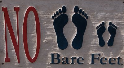 No Bare Feet