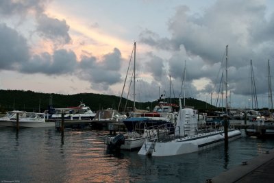 c3372 Crown Bay Marina evening