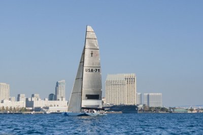 P0362 USA 71 and Hyatt San Diego behind