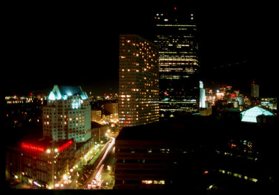 Dt Boston at night