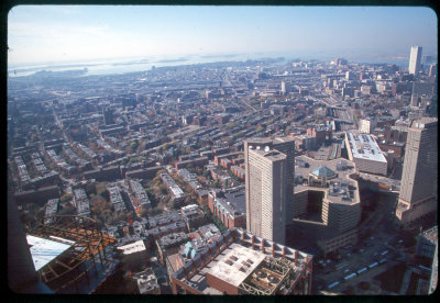 View from Prudential BLD in DT Boston