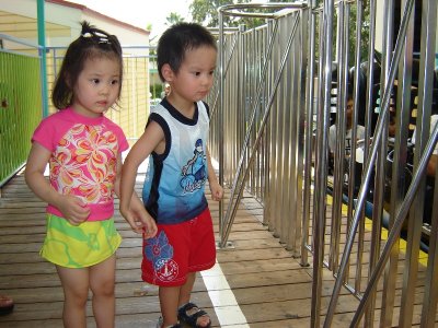 Sea World 坐小小雲霄飛車