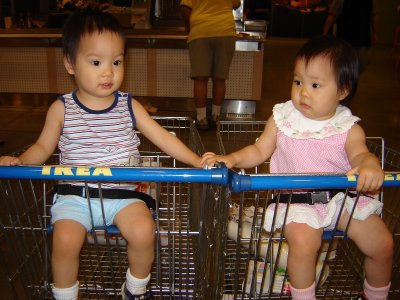 坐上 Ikea 的購物車