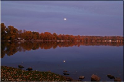 Moonrise Over Conesus Lake