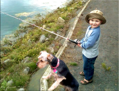 Fishing Pals ~ Emmett & Jackson