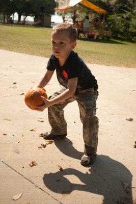 Pumpkin Kettlebell Swings