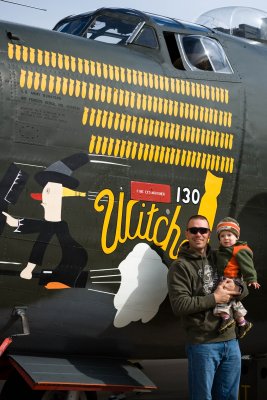 B-24 Liberator and Crew of Two