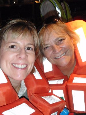 Lois and Helen During Safety Drill