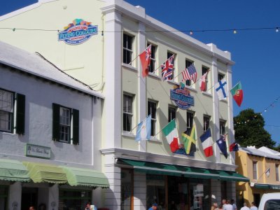 Flags, downtown Hamilton