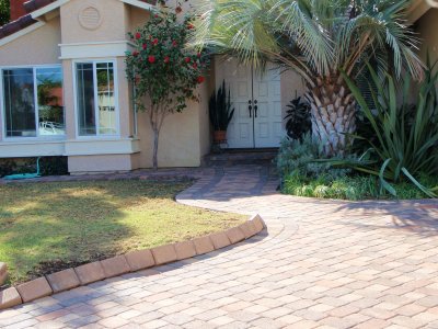 Driveway and Front Walkway