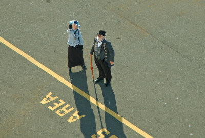 Victoria Greeters on the Dock to Meet the Ship