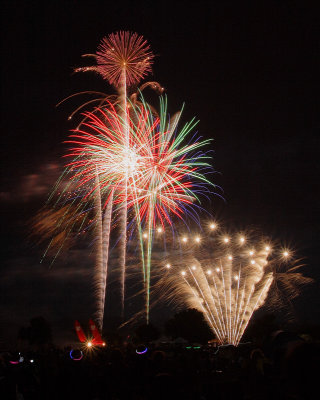Fireworks at the Overlook - July 4, 2009
