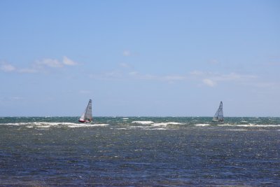 2 January Sailboats in Port Philip Bay