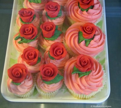 Rose cakes 