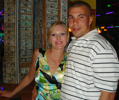 Eric and me at Senor Frogs (Nassau)