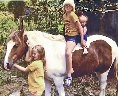 KELLY ON PONY