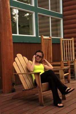 me in Mckinley Village Lodge