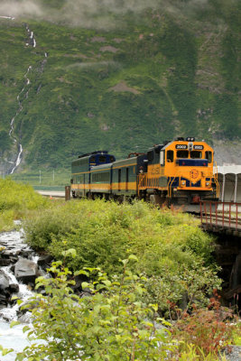 train from Anchorage to Whitter
