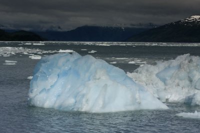 blue floating ice