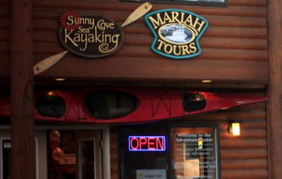 signs in seward downtown