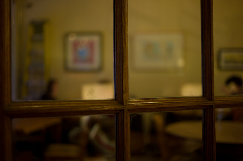 Through the Glass Door (Cafe Kopi)