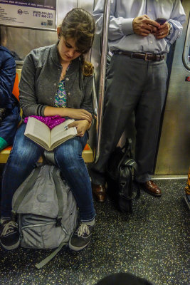 Reading on the A Train