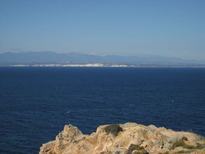 Vue sur les falaises de Bonifacio en Corse